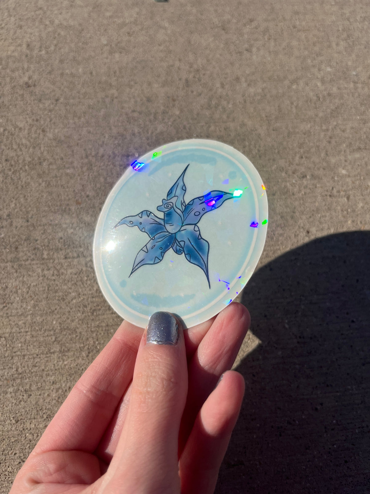 Bubble Flower Sun-Catcher Sticker
