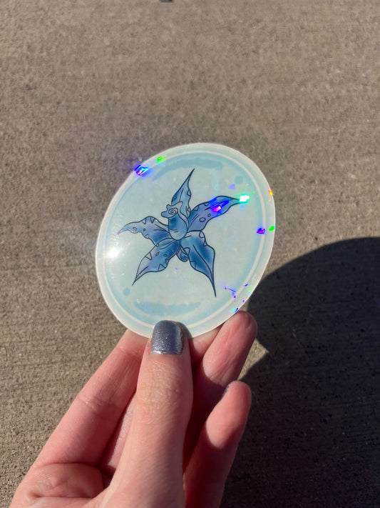 Bubble Flower Sun-catcher Sticker